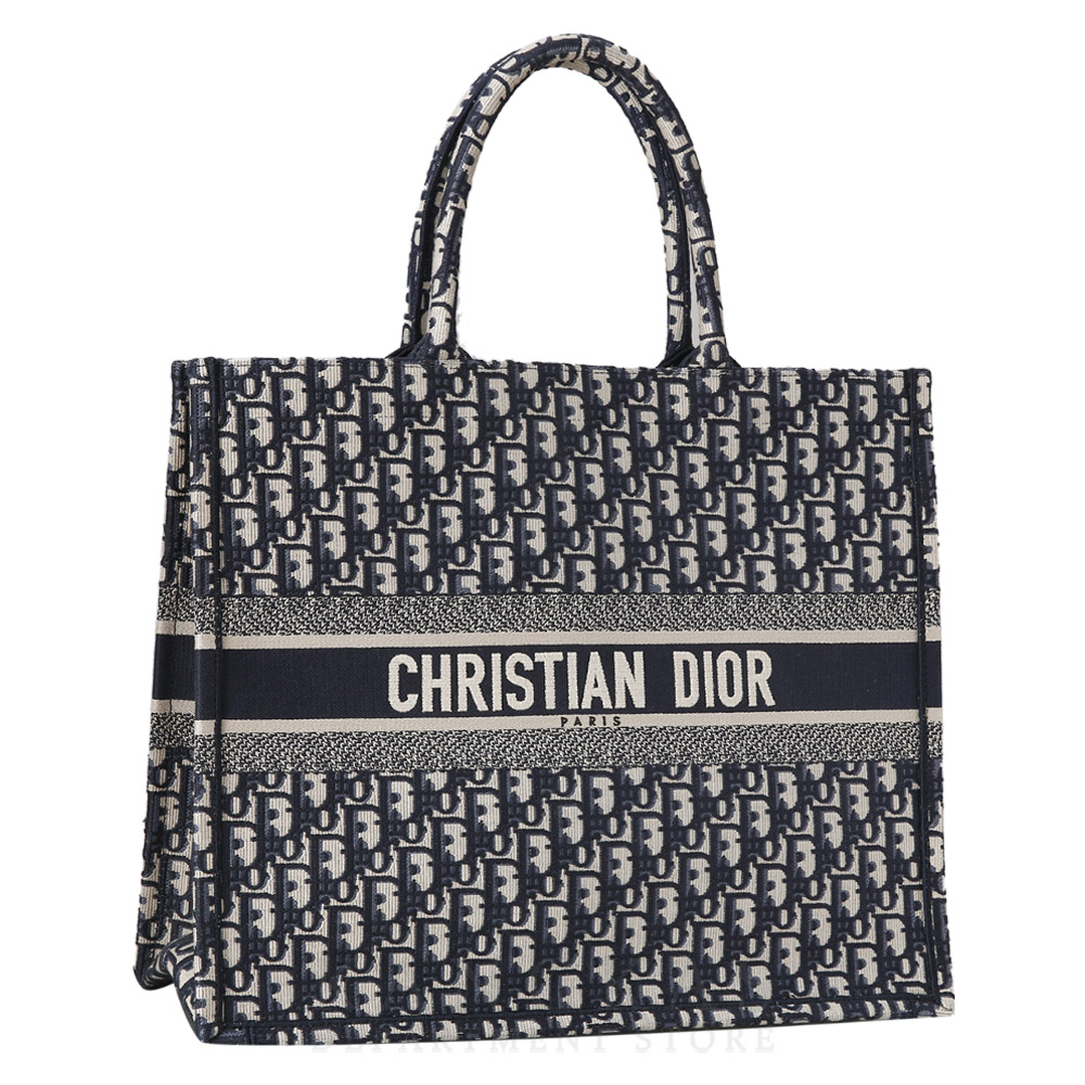 CHRISTIAN DIOR(USED)크리스찬디올 오블리크 북토트 라지 백